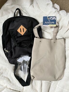 BUNDLE!! Book Bag and Tote Bag with Highlight Brushes